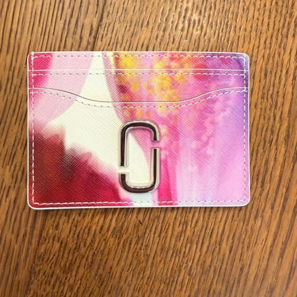 Marc Jacobs Floral Card Holder with Logo